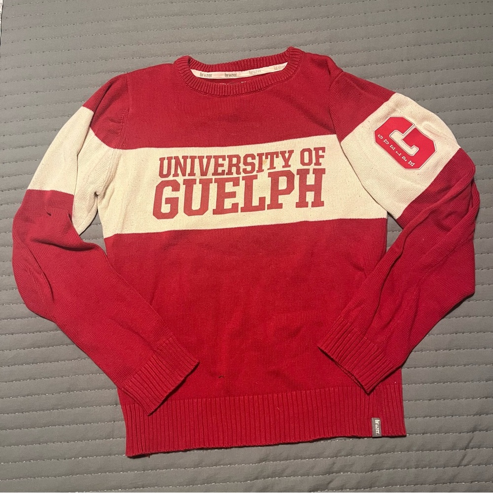 University of Guelph Knit Sweater - S Red
